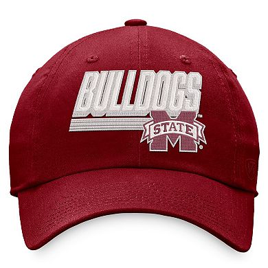 Men's Top of the World Maroon Mississippi State Bulldogs Slice Adjustable Hat