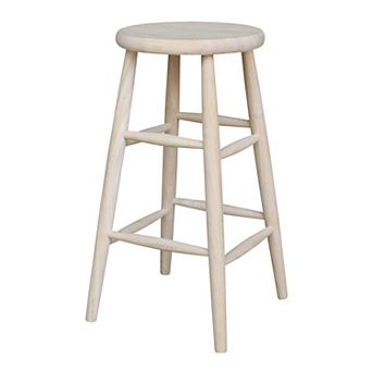 International Concepts Scooped Seat Bar Stool