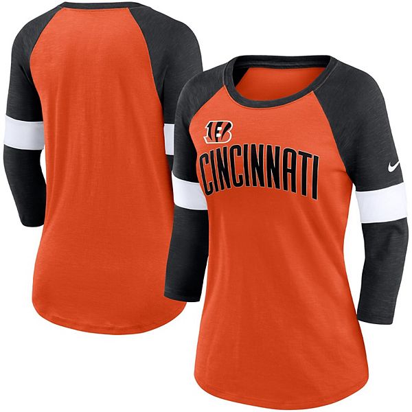 Nike Fashion (NFL Cincinnati Bengals) Women's 3/4-Sleeve T-Shirt.