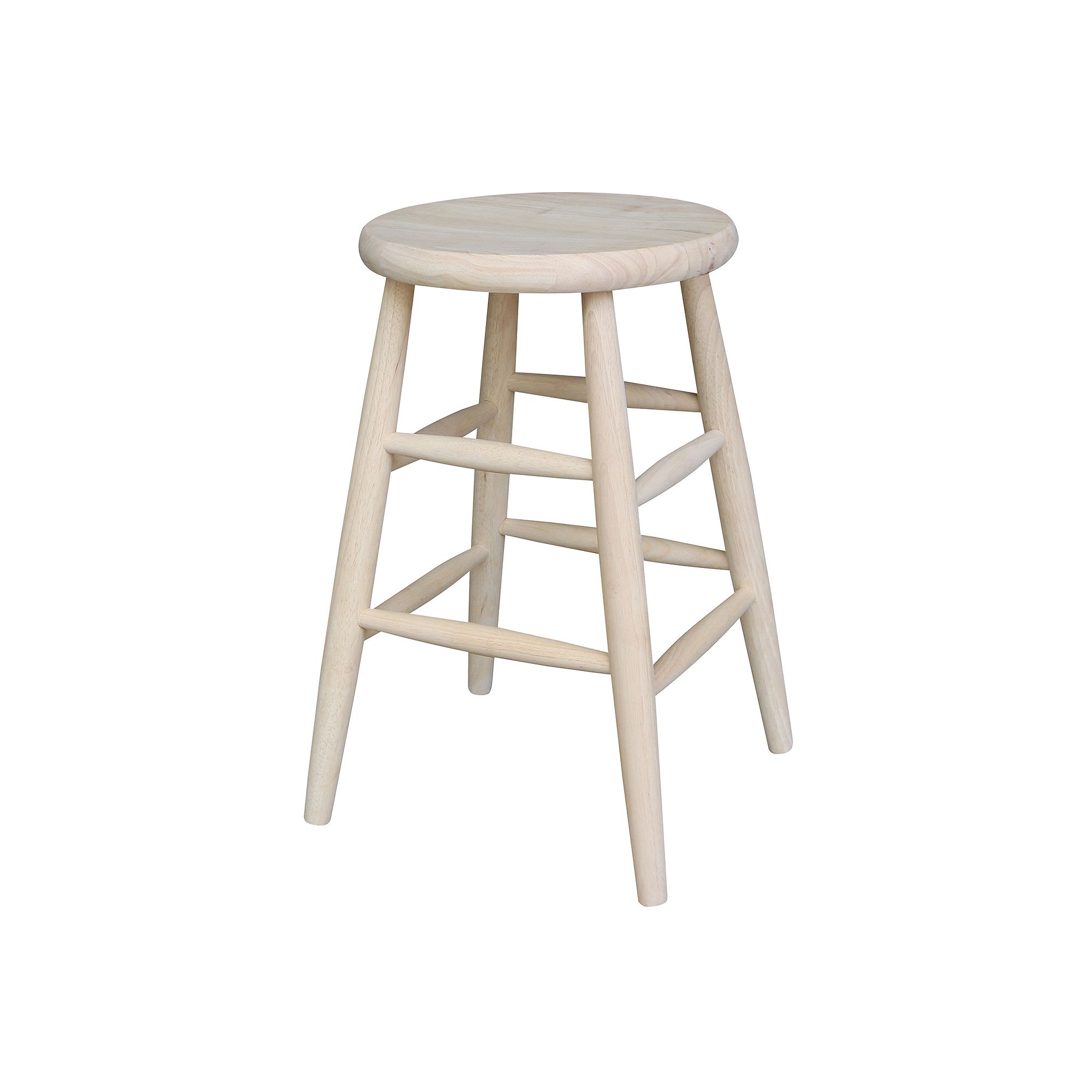 Scooped Seat Counter Stool, Multicolor