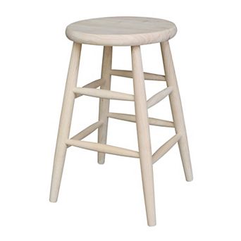 International Concepts Scooped Seat Counter Stool