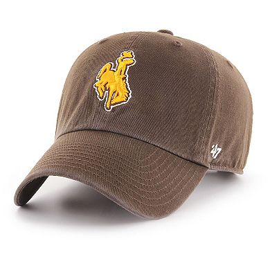 Men's '47 Brown Wyoming Cowboys Vintage Clean Up Adjustable Hat