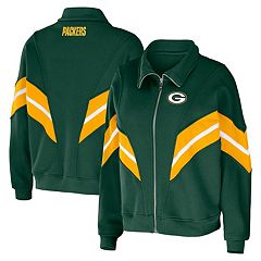 Green Bay Packers Pro Standard Logo Varsity Full-Zip Jacket - Green/White