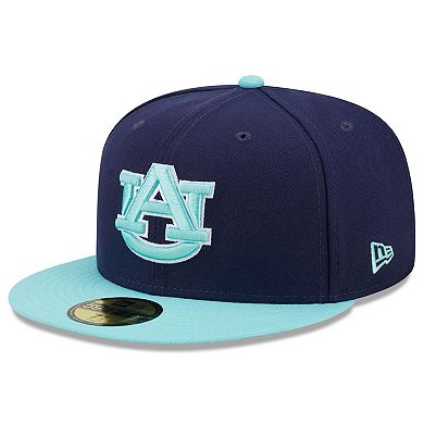 Men's New Era Navy/Light Blue Auburn Tigers 59FIFTY Fitted Hat