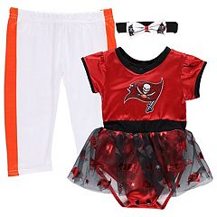 Outerstuff Girls Infant Red/Pewter Tampa Bay Buccaneers Heart to