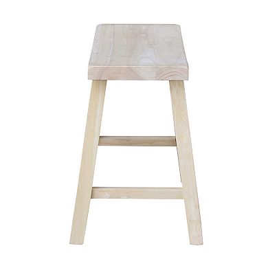 International Concepts Saddle Seat Table Stool