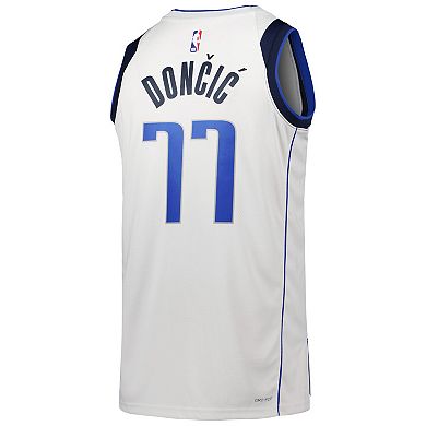 Unisex Nike Luka Don i ‡ White Dallas Mavericks Swingman Jersey - Association Edition