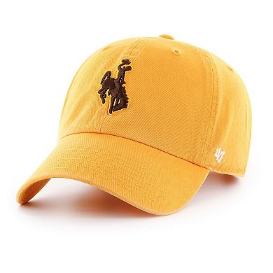 Men's '47 Gold Wyoming Cowboys Vintage Clean Up Adjustable Hat