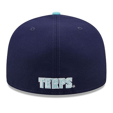 Men's New Era Navy/Light Blue Maryland Terrapins 59FIFTY Fitted Hat