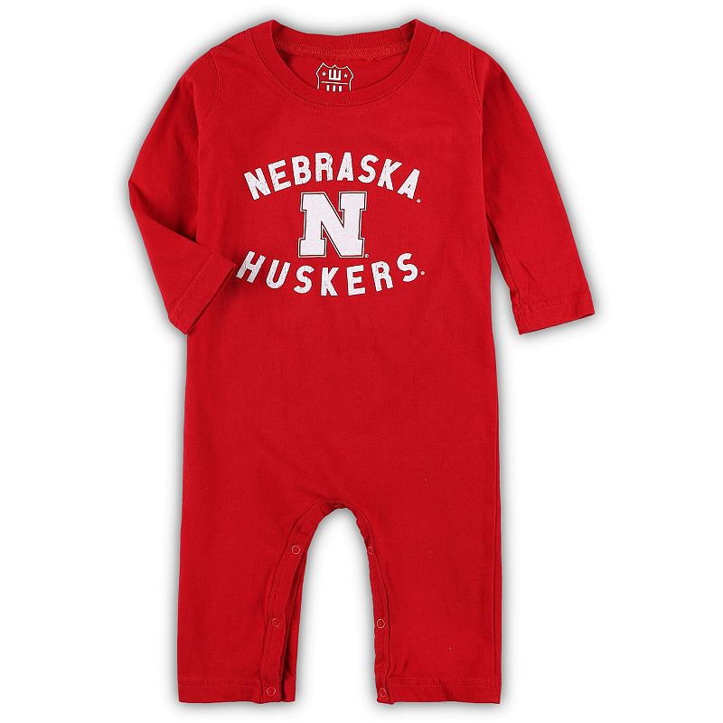 Infant Wes & Willy Scarlet Nebraska Huskers Core Long Sleeve Jumper, Infant