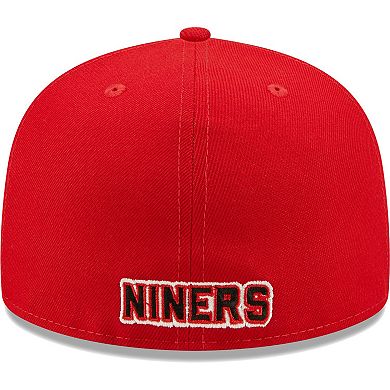 Men's New Era Scarlet San Francisco 49ers Flawless 59FIFTY Fitted Hat