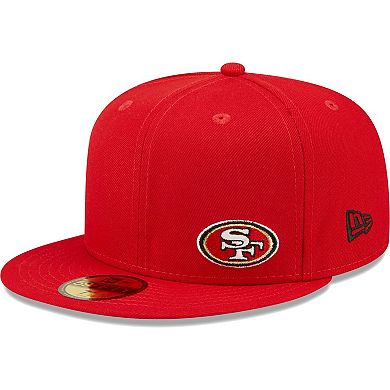 Men's New Era Scarlet San Francisco 49ers Flawless 59FIFTY Fitted Hat