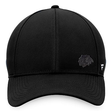 Women's Fanatics Branded Black Chicago Blackhawks Authentic Pro Road Structured Adjustable Hat