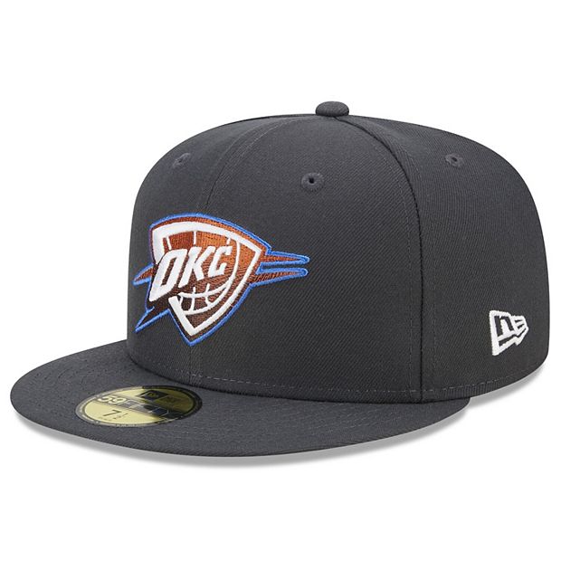 Men s New Era Navy Oklahoma City Thunder 2022 23 City Edition Alternate Logo 59FIFTY Fitted Hat
