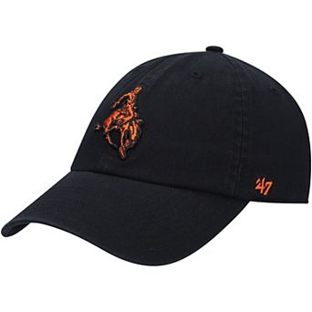 Men's '47 Black Oklahoma State Cowboys Clean Up Adjustable Hat