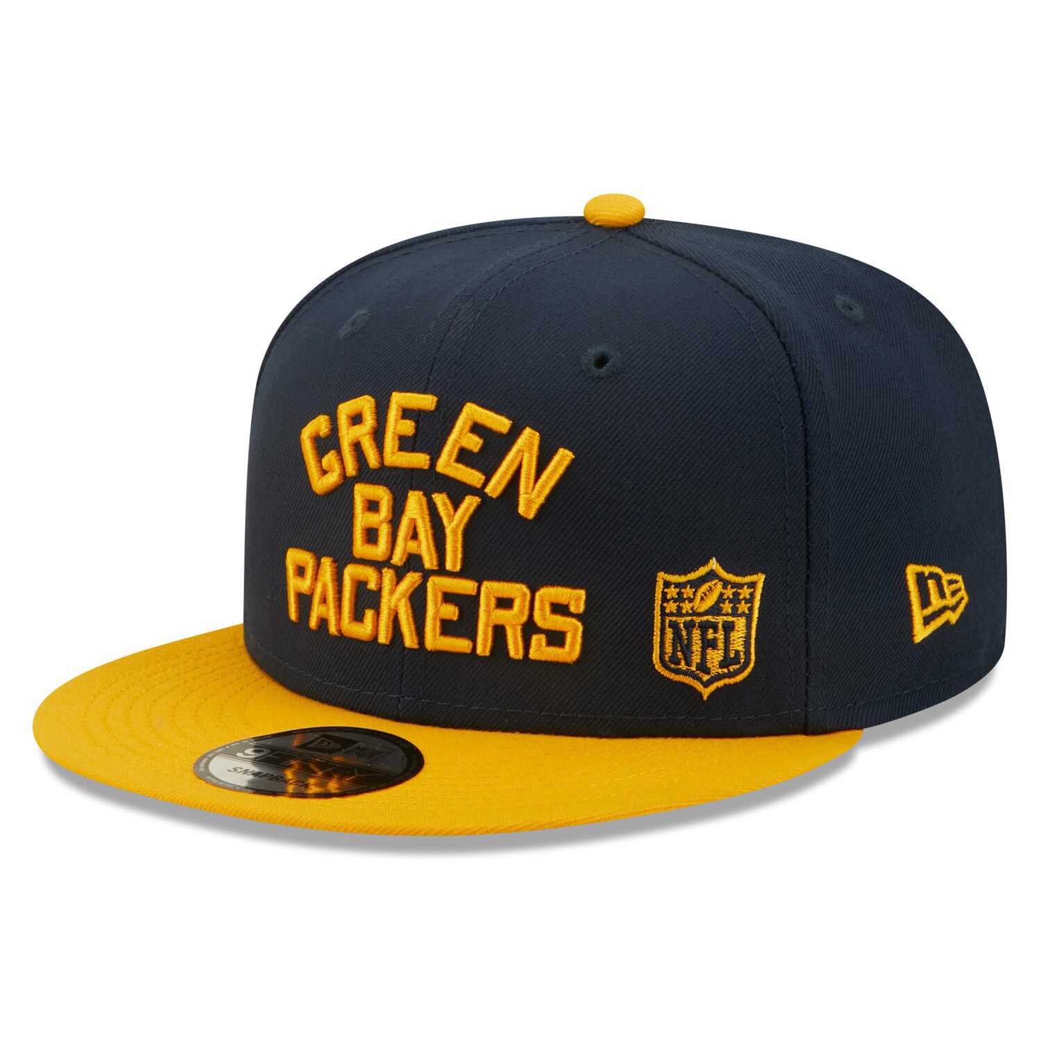 Men's Green Bay Packers New Era Yellow/Green 2022 Sideline 39THIRTY Flex Hat M/L