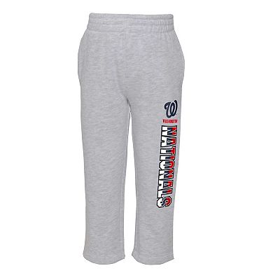 Toddler Red/Heather Gray Washington Nationals Two-Piece Playmaker Set