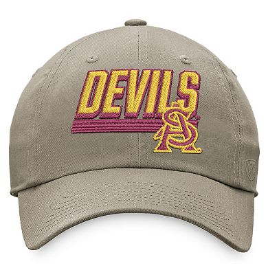 Men's Top of the World Khaki Arizona State Sun Devils Slice Adjustable Hat