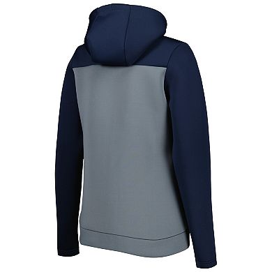 Women's Antigua Deep Sea Blue/Gray Seattle Kraken Protect Full-Zip Jacket