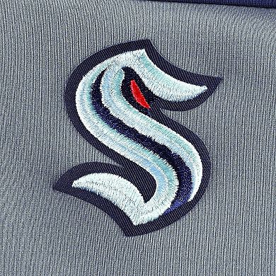 Women's Antigua Deep Sea Blue/Gray Seattle Kraken Protect Full-Zip Jacket