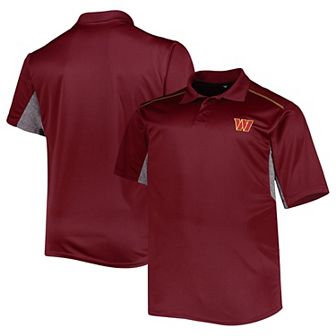 Men's Burgundy Washington Commanders Big & Tall Team Color Polo