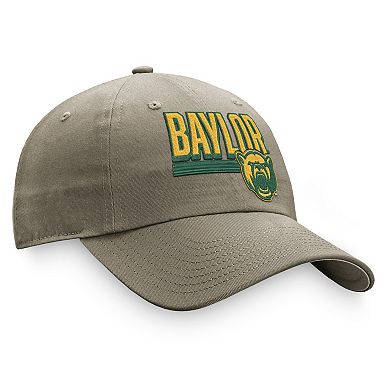 Men's Top of the World Khaki Baylor Bears Slice Adjustable Hat