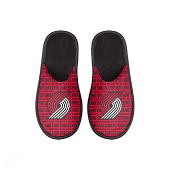 Youth FOCO Portland Trail Blazers Scuff Wordmark Slide Slippers