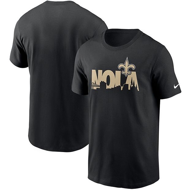 Nike Men's New Orleans Saints Team Athletic T-Shirt - Gray - L (Large)