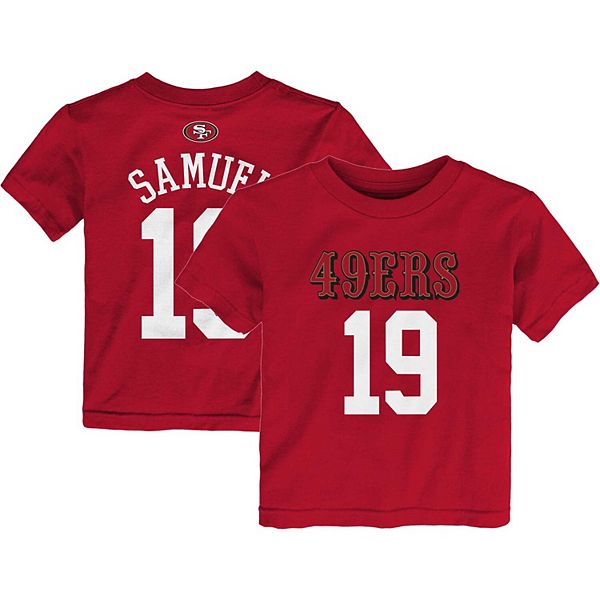 Toddler Deebo Samuel Scarlet San Francisco 49ers Mainliner Player Name &  Number T-Shirt