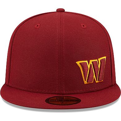 Men's New Era Burgundy Washington Commanders Flawless 59FIFTY Fitted Hat