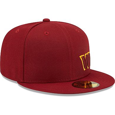 Men's New Era Burgundy Washington Commanders Flawless 59FIFTY Fitted Hat