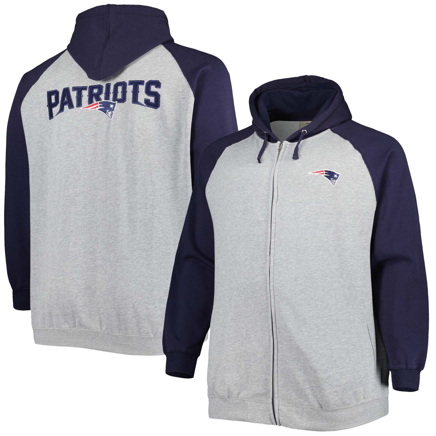 Mens patriots outlet zip up hoodie