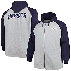 Men's Starter Navy New England Patriots Extreme Full-Zip Hoodie Jacket