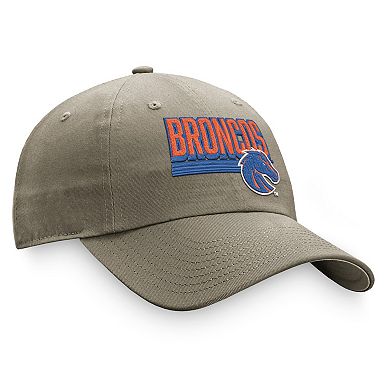 Men's Top of the World Khaki Boise State Broncos Slice Adjustable Hat