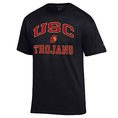 Men's Champion Black USC Trojans High Motor T-Shirt
