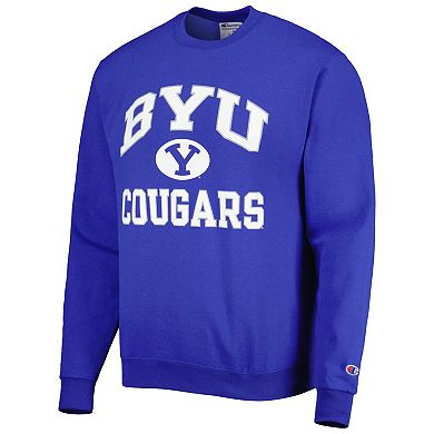 Men's Champion Royal BYU Cougars High Motor Pullover Sweatshirt