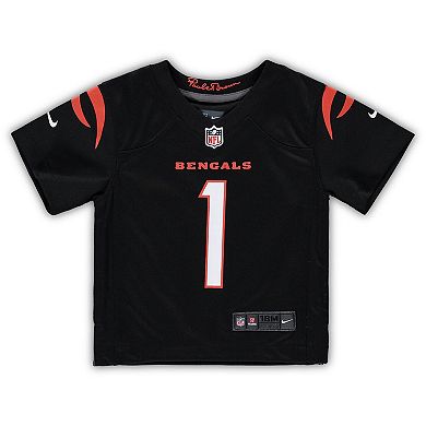 Infant Nike Ja'Marr Chase Black Cincinnati Bengals Game Jersey