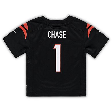 Infant Nike Ja'Marr Chase Black Cincinnati Bengals Game Jersey