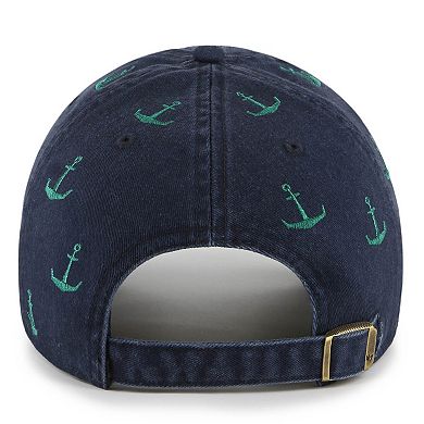 Women's '47 Navy Seattle Mariners Confetti Clean Up Adjustable Hat