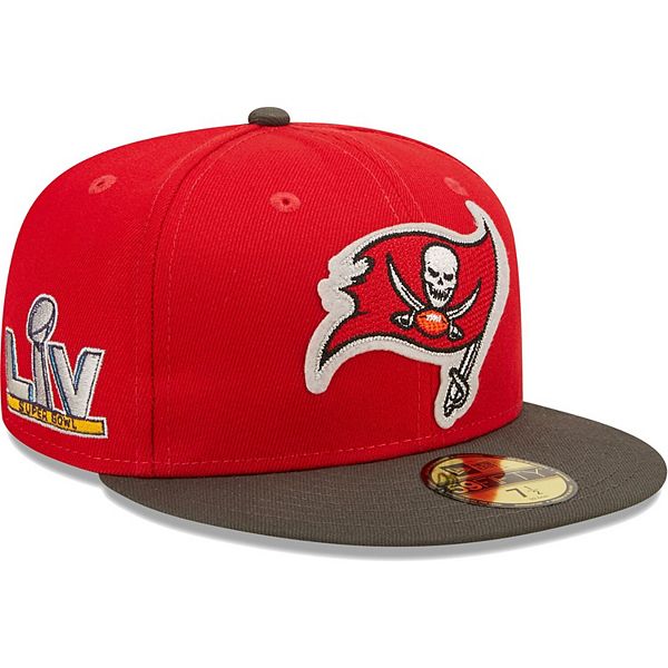 Men's New Era Pewter/Red Tampa Bay Buccaneers Surge 39THIRTY Flex Hat