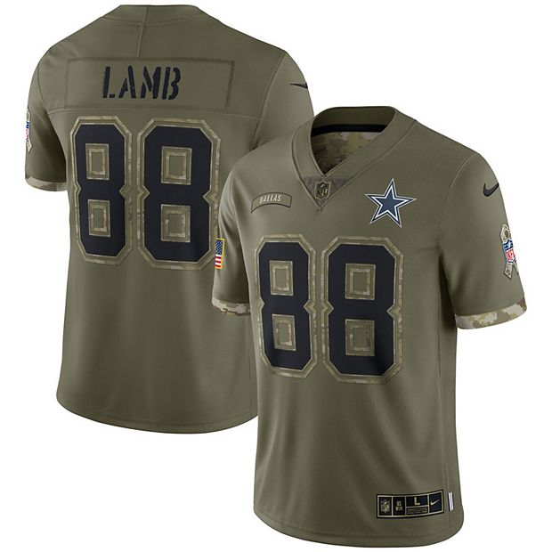 Men's Nike CeeDee Lamb Olive Dallas Cowboys 2022 Salute To Service Limited  Jersey