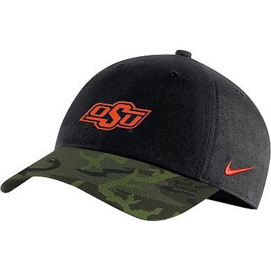 Men's Nike Black/Camo Oklahoma State Cowboys Veterans Day 2Tone Legacy91 Adjustable Hat