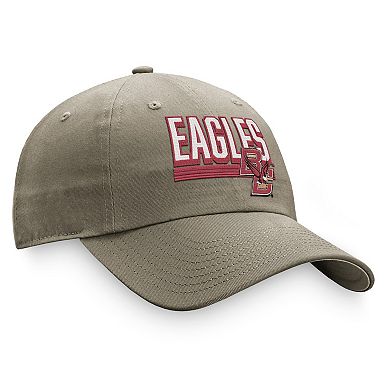 Men's Top of the World Khaki Boston College Eagles Slice Adjustable Hat