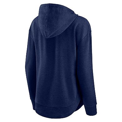 Women's Fanatics Branded Heather Navy Milwaukee Brewers Set to Fly Pullover Hoodie
