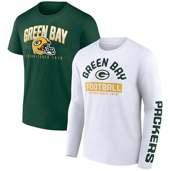 green bay packers t shirt mens