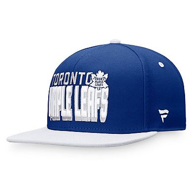 Men's Fanatics Branded Blue/White Toronto Maple Leafs Heritage Retro Two-Tone Snapback Hat
