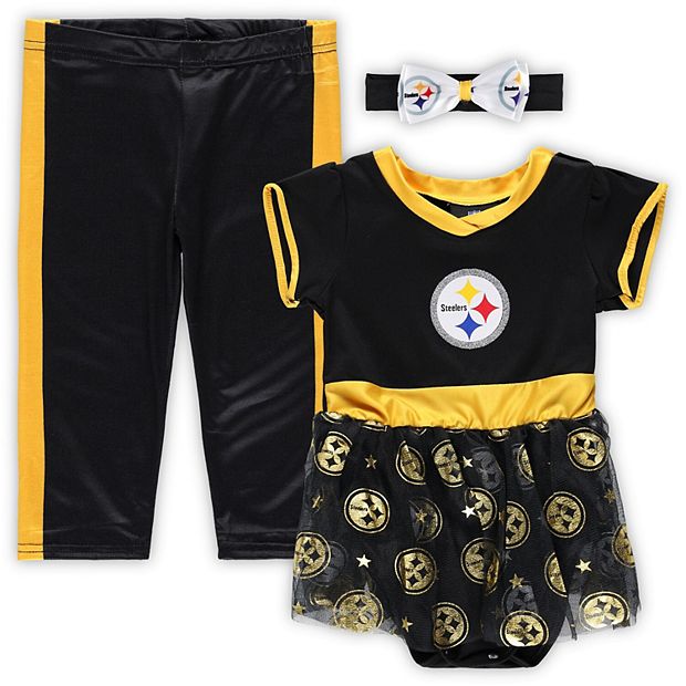 JERRY LEIGH Toddler Black Pittsburgh Steelers Game Day Costume