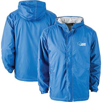 Men's Dunbrooke Blue Detroit Lions Big & Tall Legacy Stadium Full-Zip Jacket