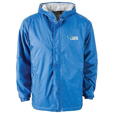 Men's Dunbrooke Blue Detroit Lions Big & Tall Legacy Stadium Full-Zip Jacket