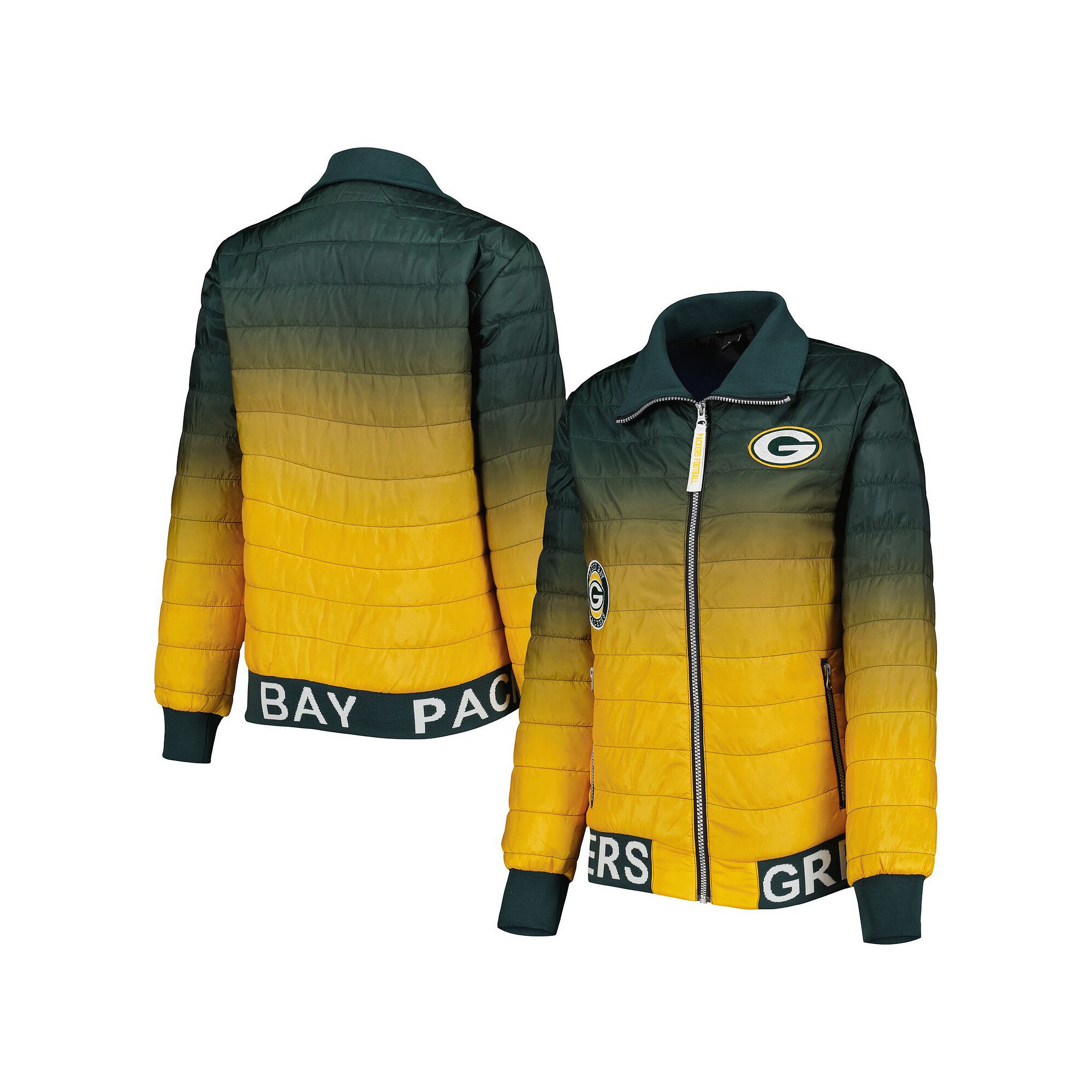 Womens The Wild Collective Green/Gold Green Bay Packers Color Block Full-Z
